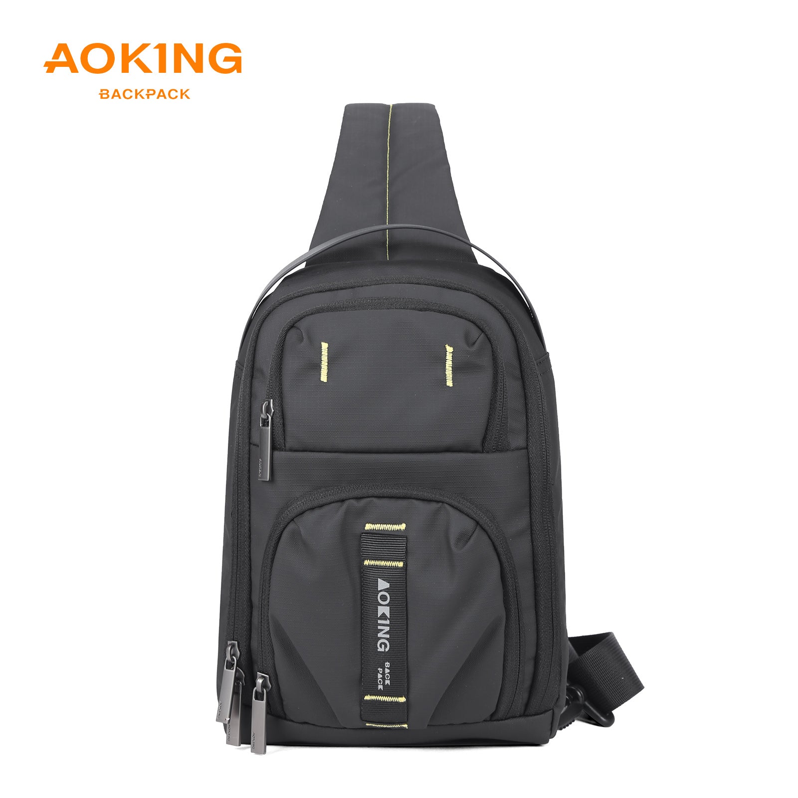 Aoking Black Fashion Men Waterproof Sling Bag SY3085-5