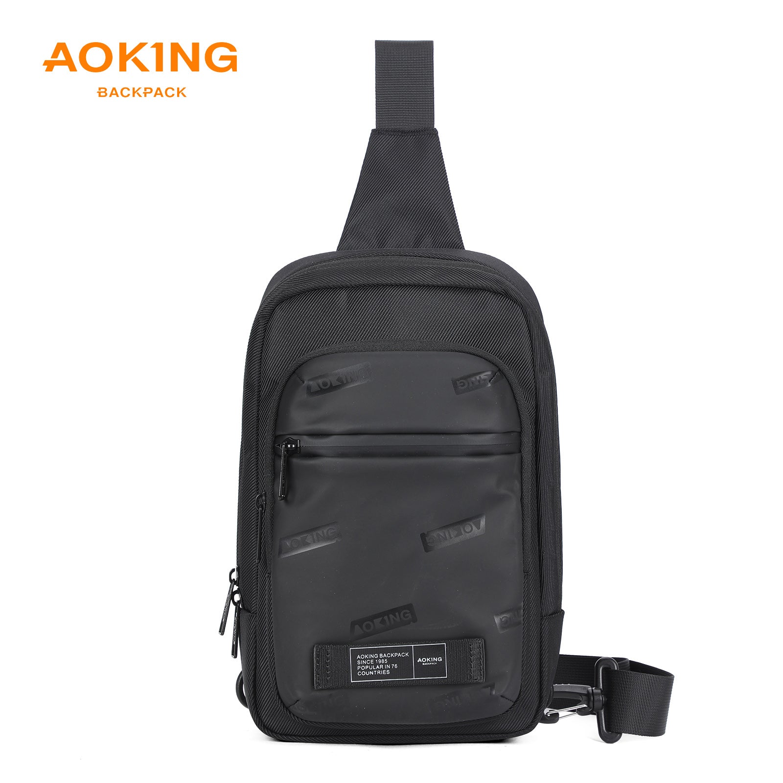 Aoking Black Fashion Men Waterproof Crossbody Sling Bag XY3073