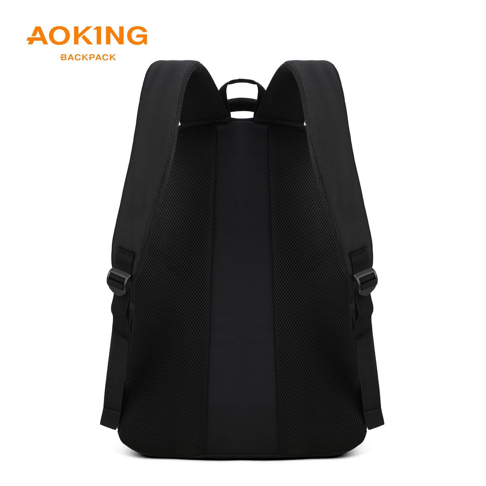 Aoking Backpack Black Casual Backpack Student Bag H97066