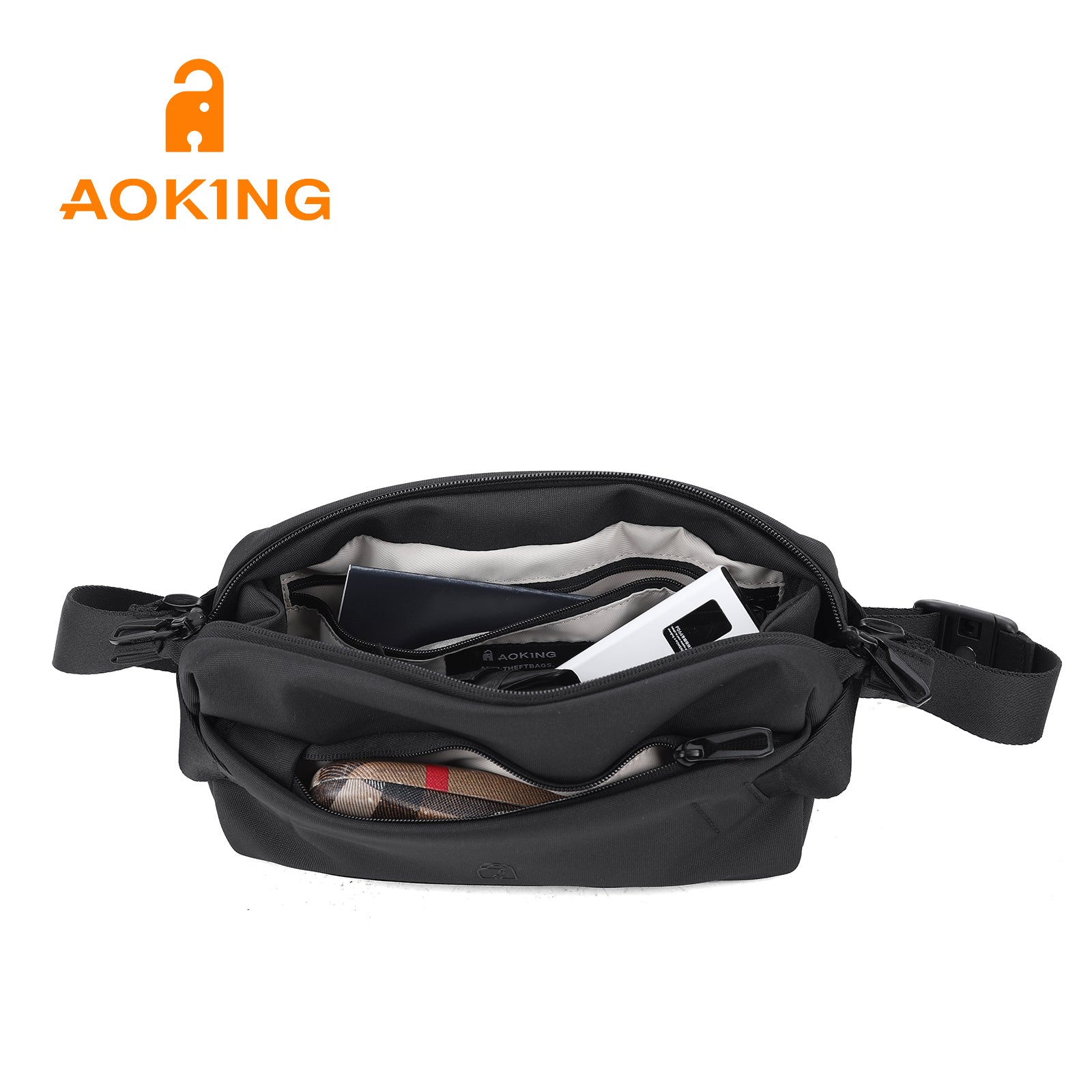 Aoking Lightweight Various Colors Anti-Theft Waist Bag XY58420F