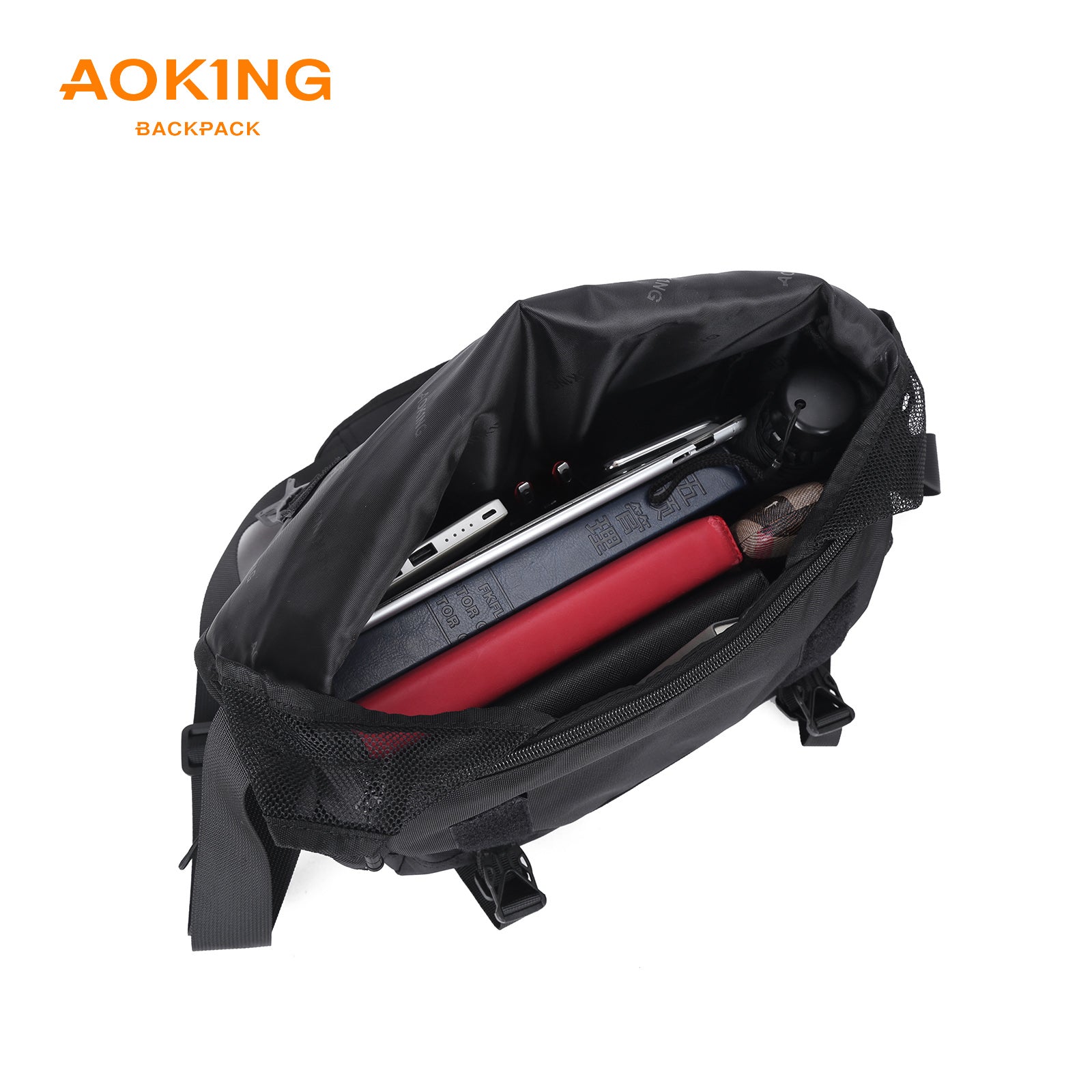 Aoking Black Fashion Men Waterproof Crossbody Sling Bag XK3034-5