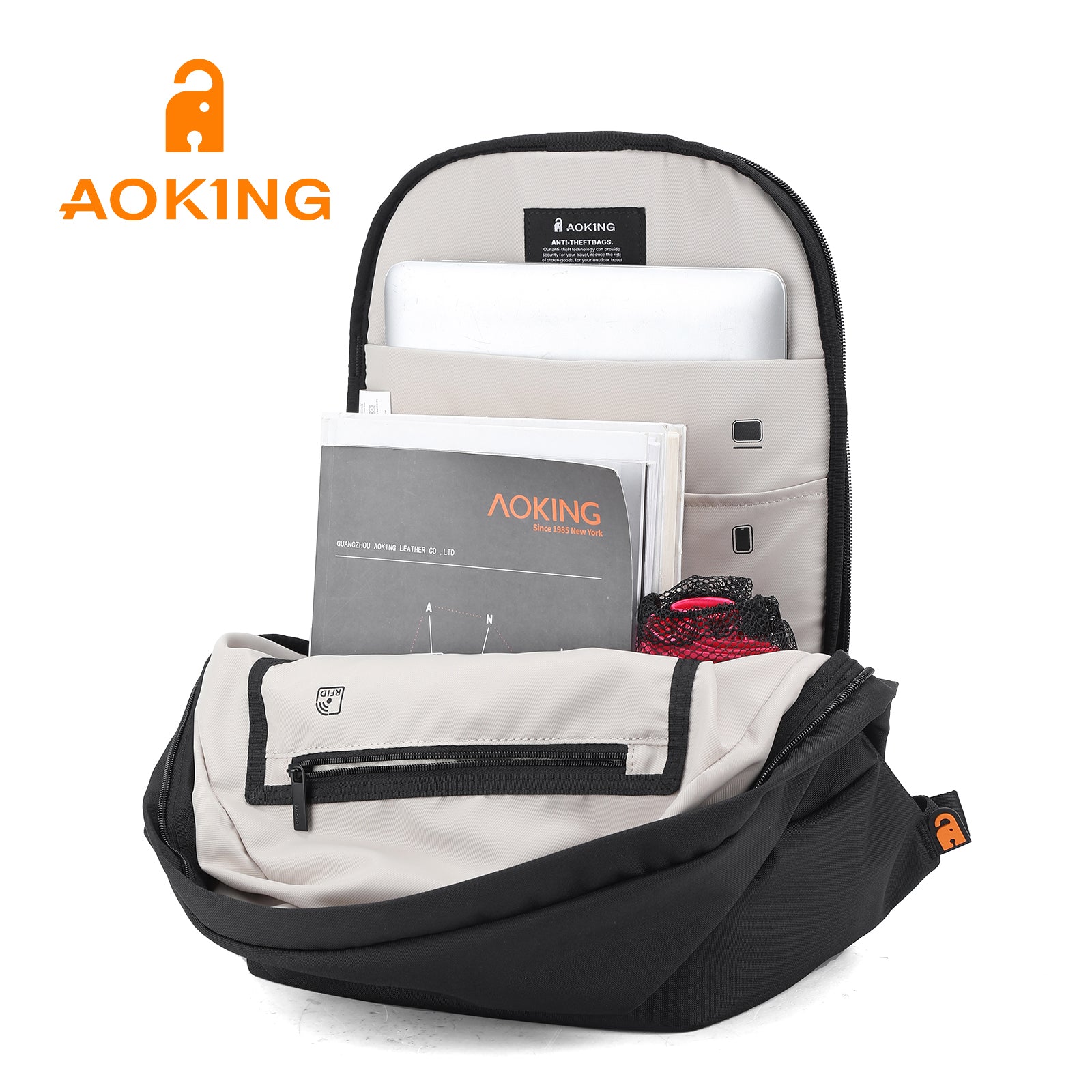 Aoking Large Capacity Casual Anti-Theft Backpack Laptop Backpack XN58398F