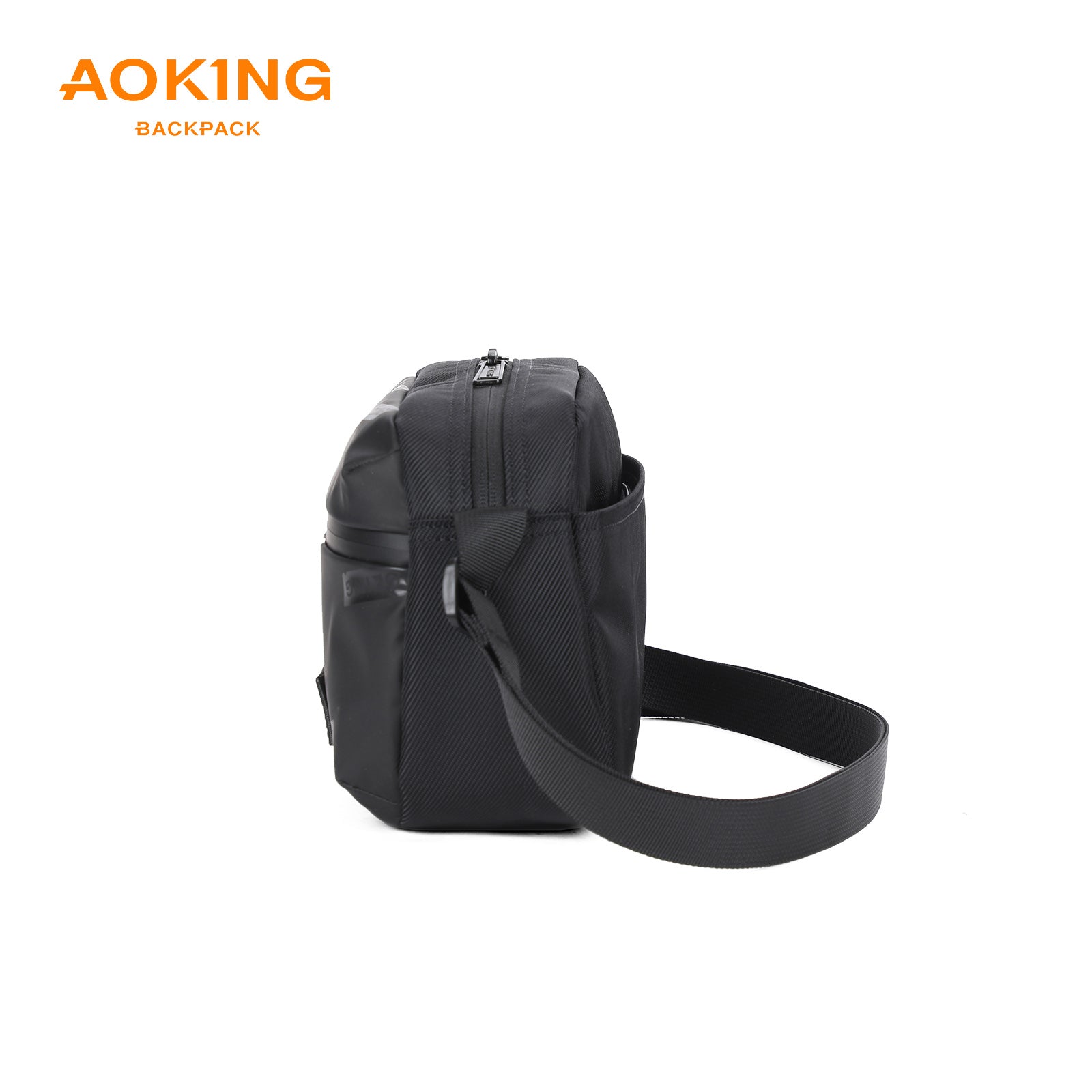 Aoking Black Fashion Men Waterproof Sling Bag XK3055