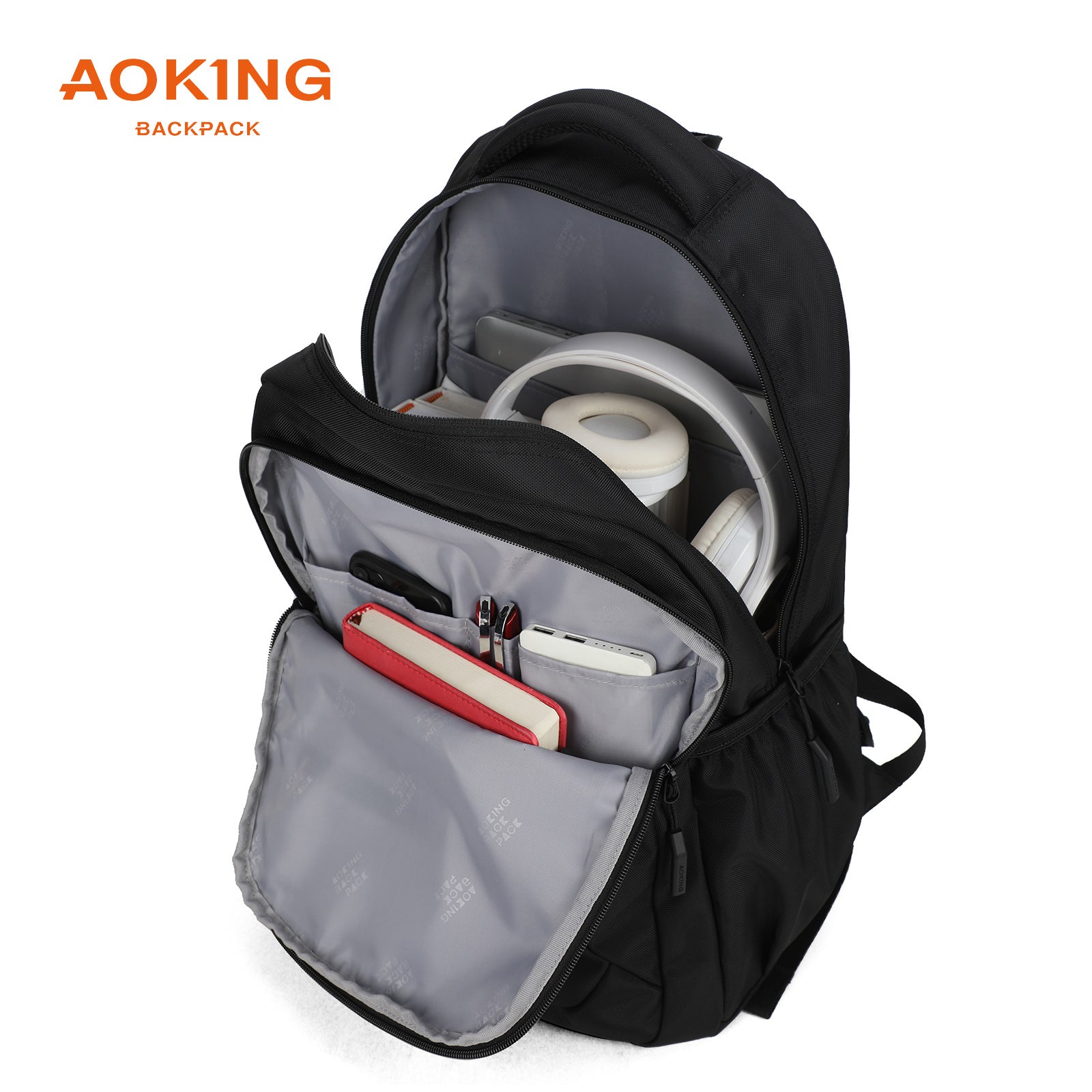 Aoking Backpack White Large Capacity Casual Backpack Student Bag XN3339