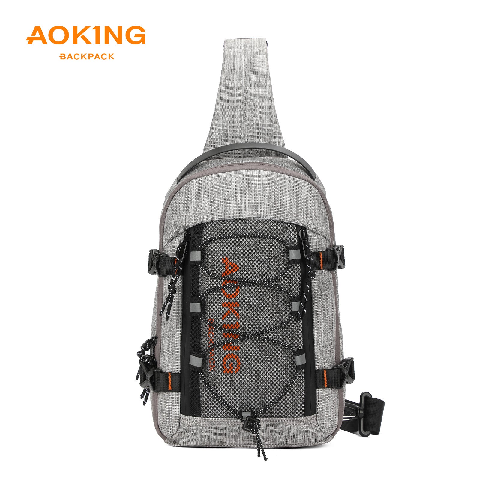 Aoking Black Fashion Men Waterproof Sling Bag SY3307