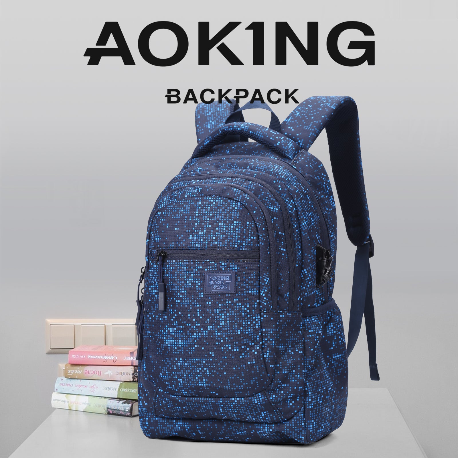 Aoking Fashion Lightweight School Backpack BN3023