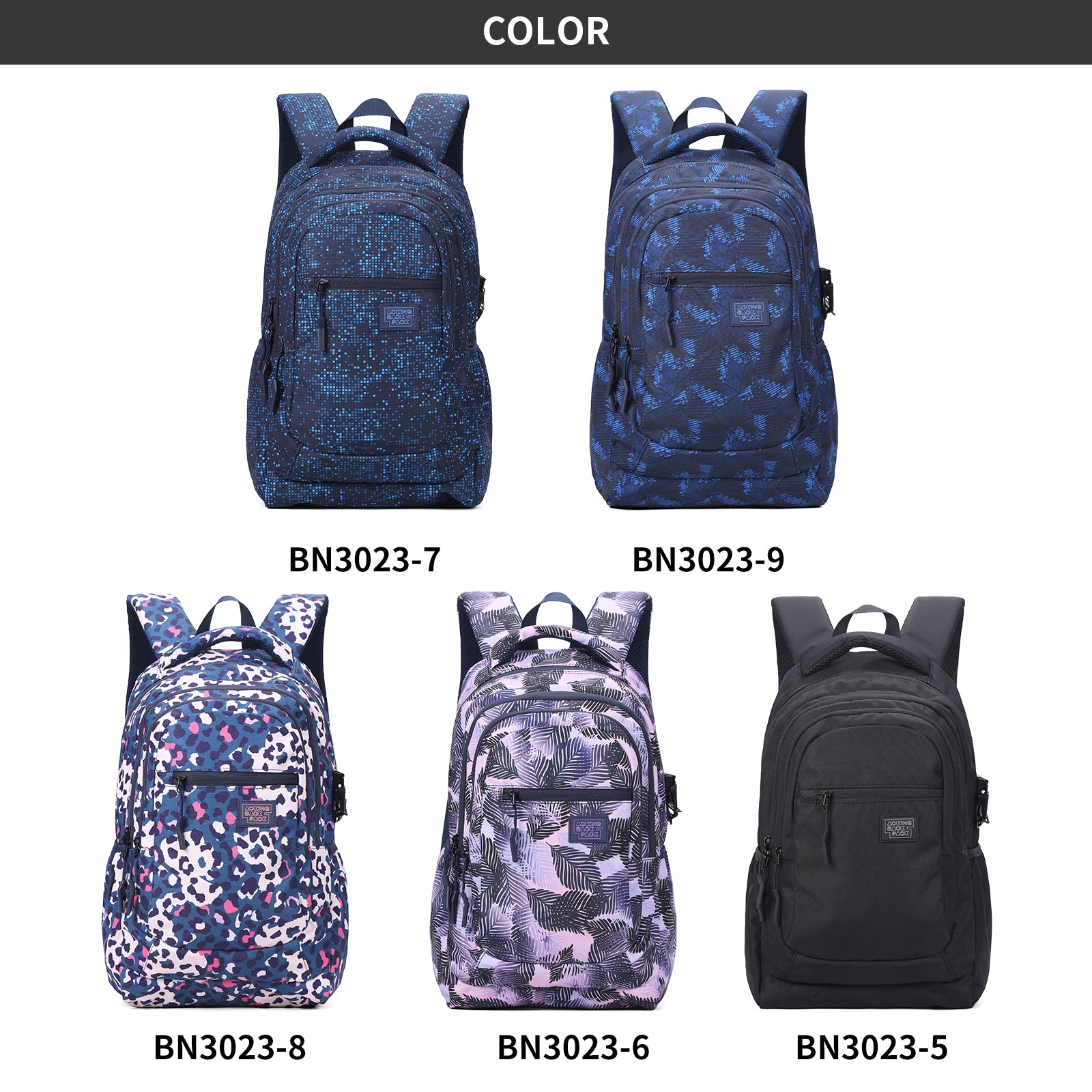 Aoking Fashion Lightweight School Backpack BN3023