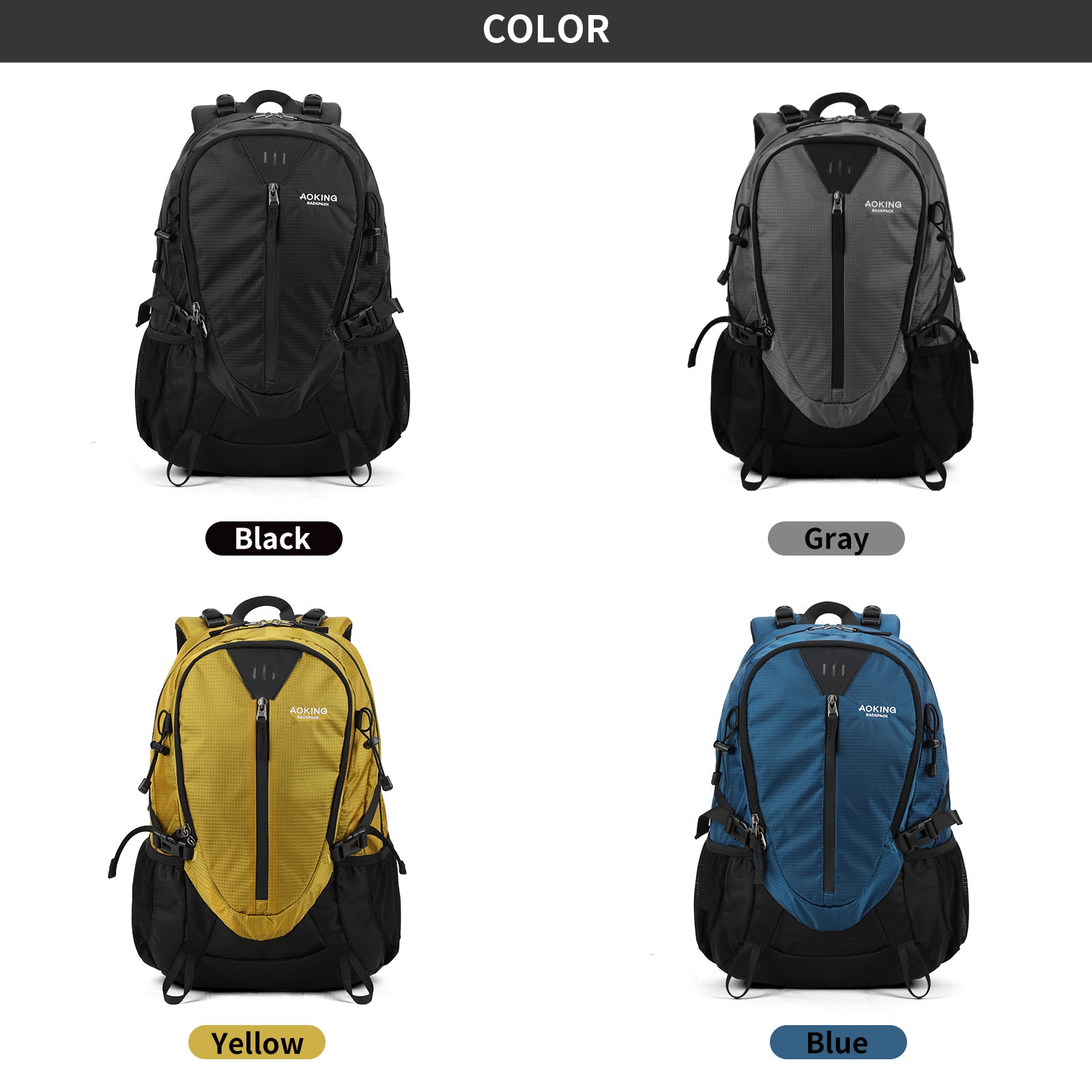 Aoking Backpack Large Capacity Casual Backpack Outdoor Bag JN79878