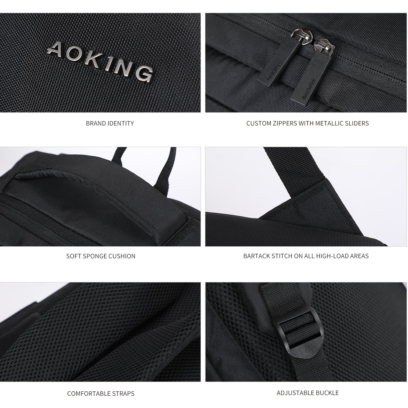 Aoking Laptop Business Office Backpack Lightweight Backpack SN2105-12