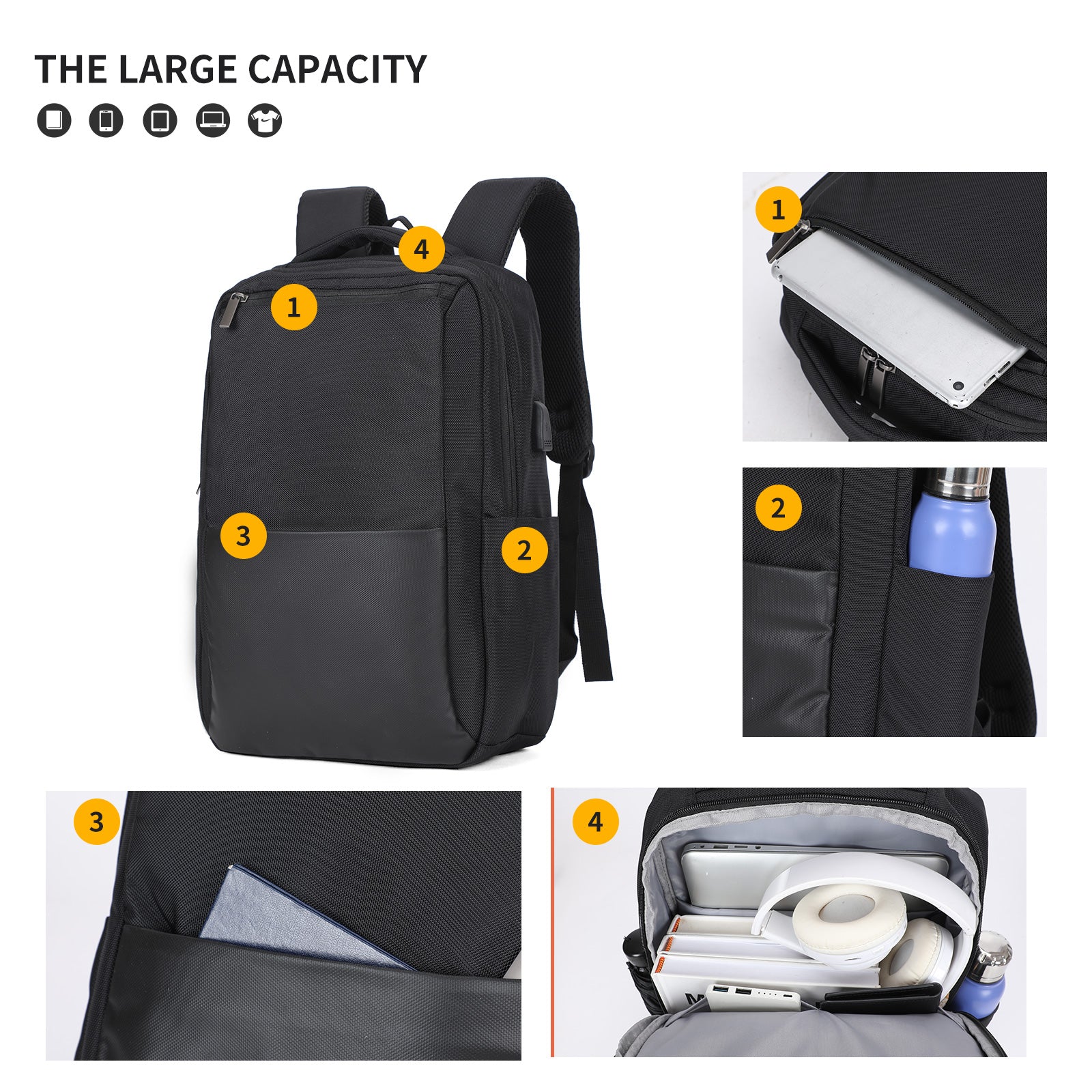 Aoking Fashion Backpack Laptop Business Backpack SN2551