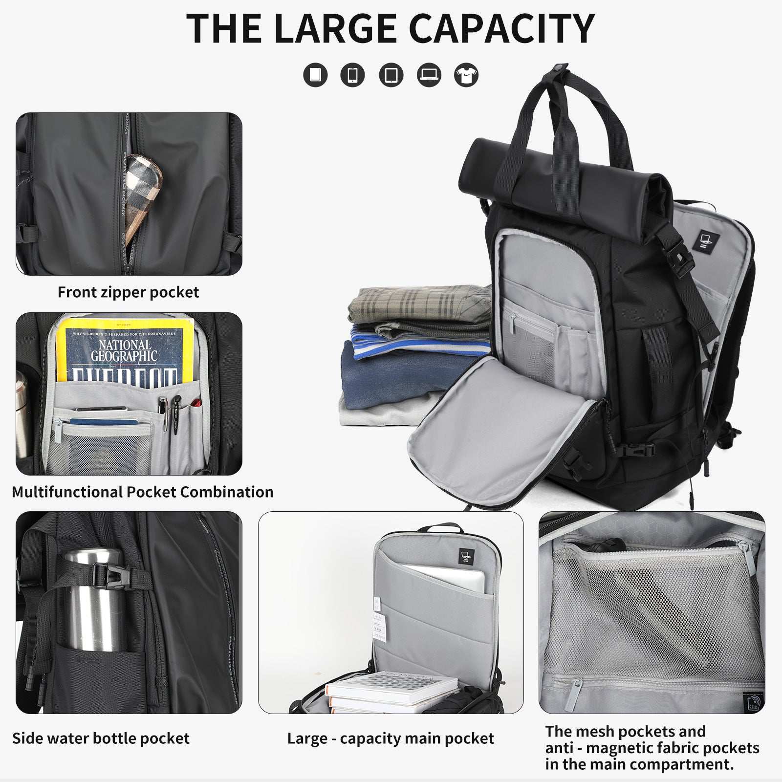Aoking Lightweight Anti-Theft Backpack Laptop Backpack SN41340F