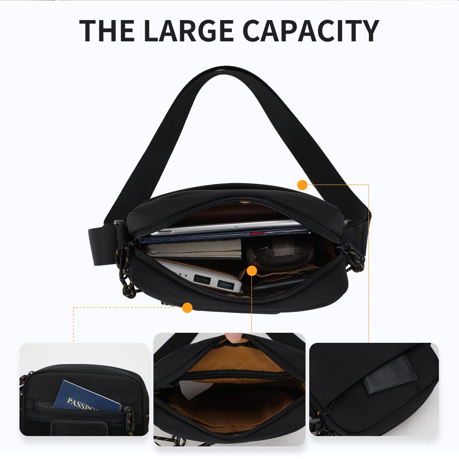 Aoking Durable Large Capacity Cross-Body Shoulder Bag XK3056