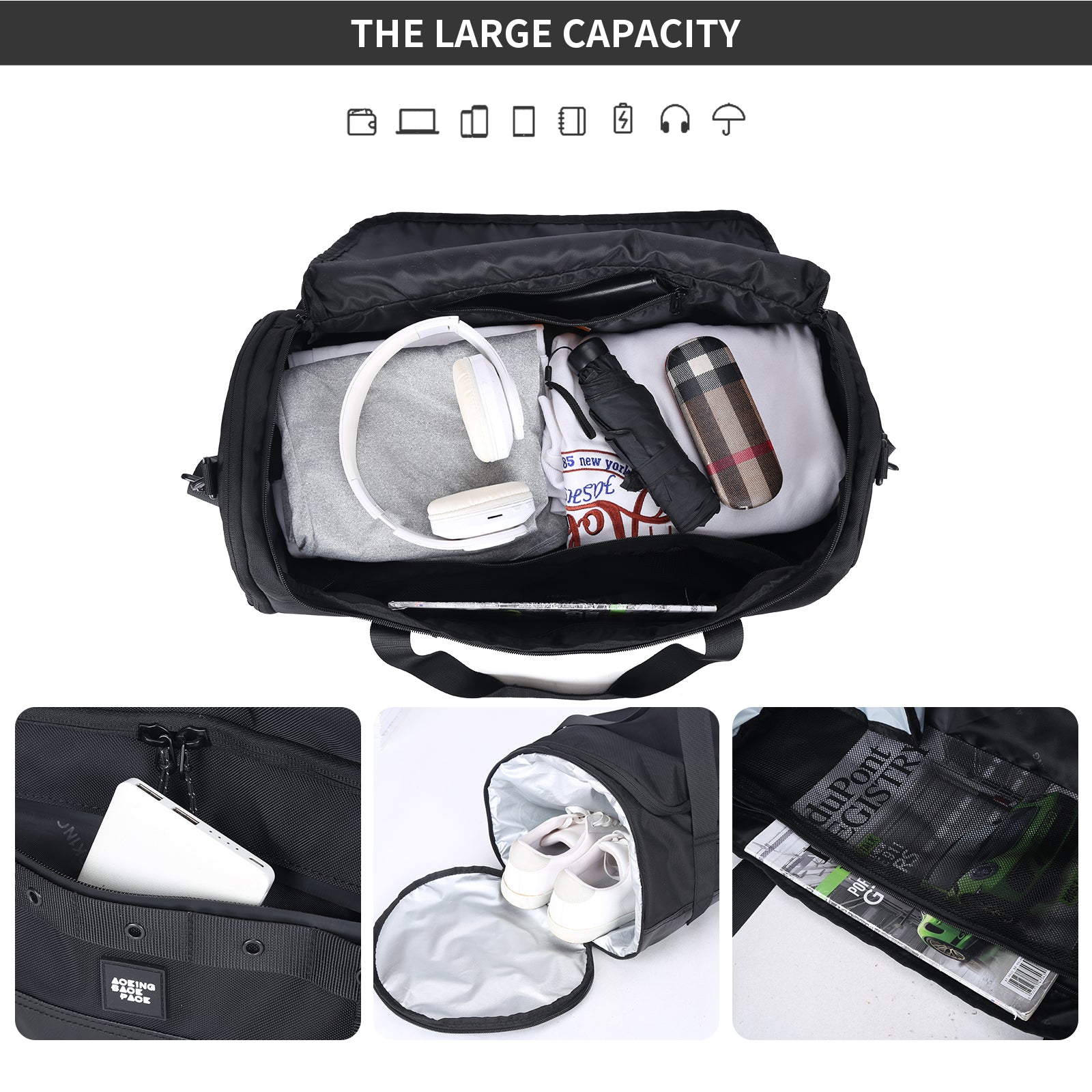 Aoking Travel Bag Large Capacity Duffel Bag XW3024-5