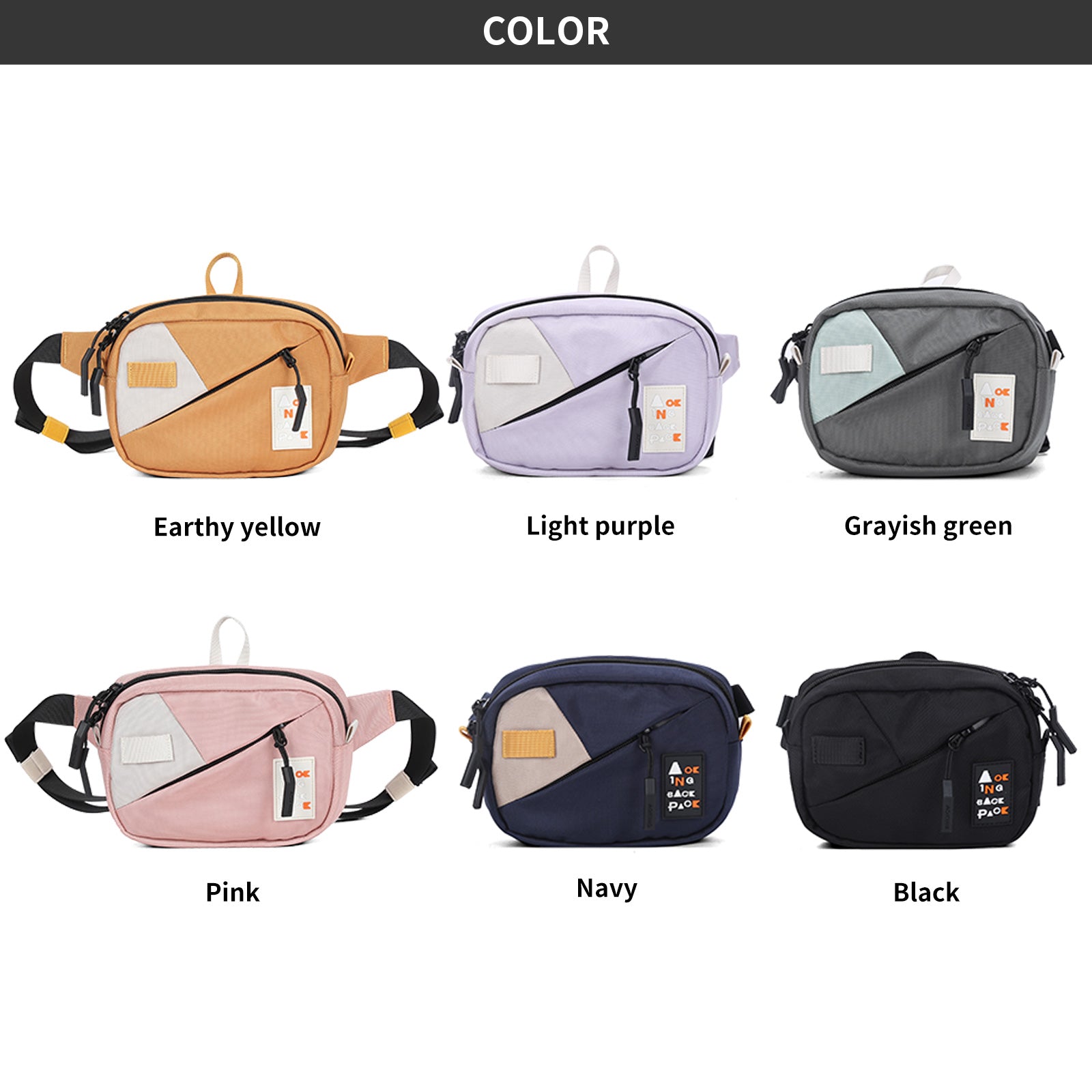 Aoking Fashion youngth Waterproof Crossbody Sling Bag XY4055